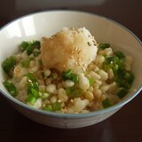 大根おろしのせ☆たぬきご飯